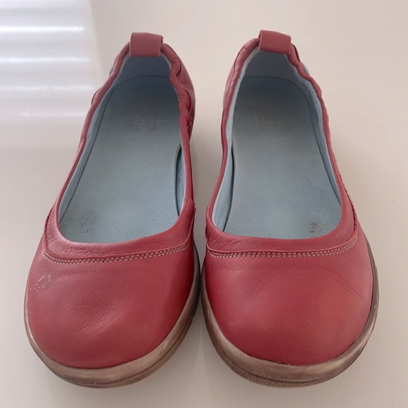 Cloud Acacia Red Leather Ballet Slip-on Shoes - Picture 5 of 11